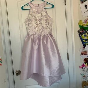 Lavender Satin embellished dress